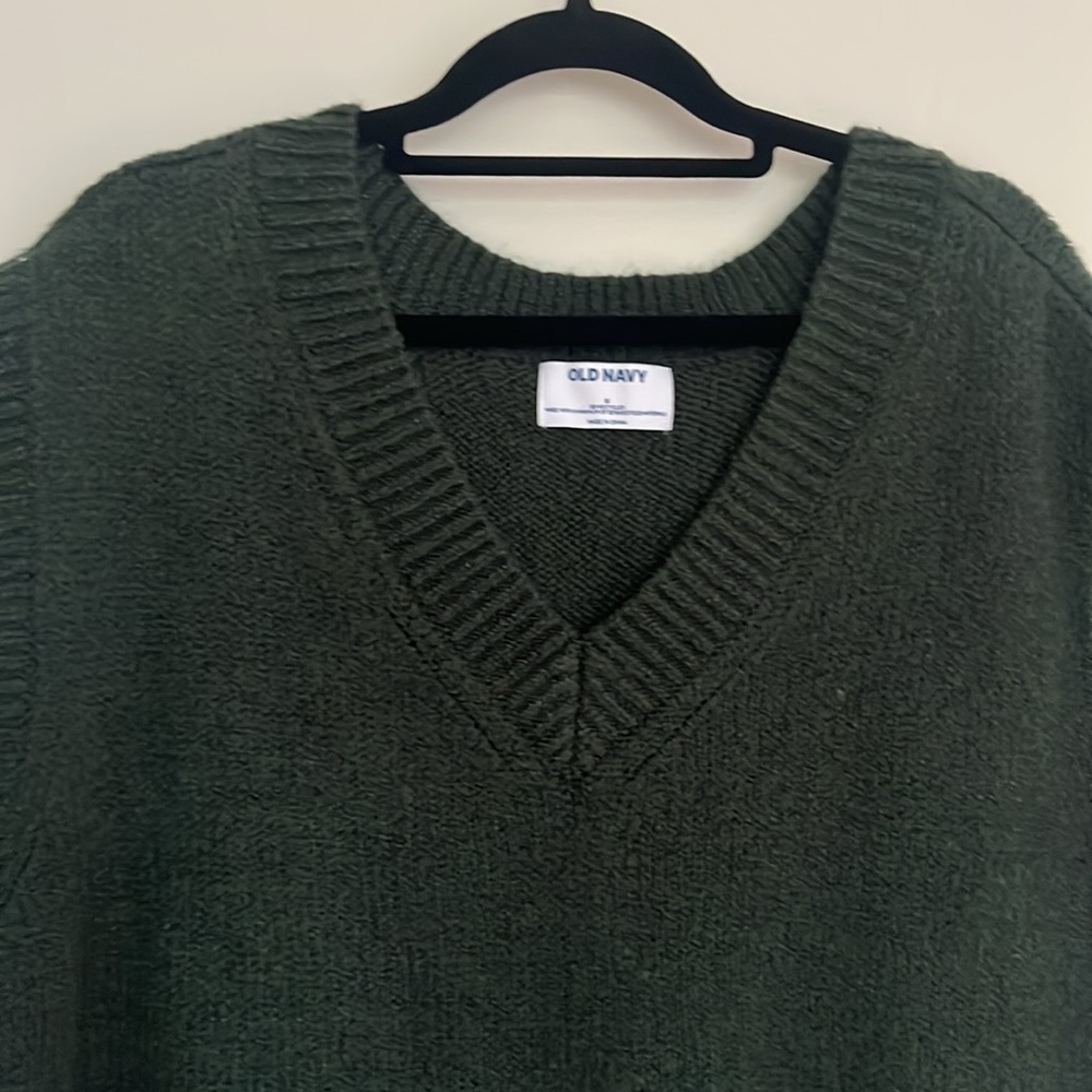 Old Navy Forest Green Sleeveless Sweater - Picture 3 of 3